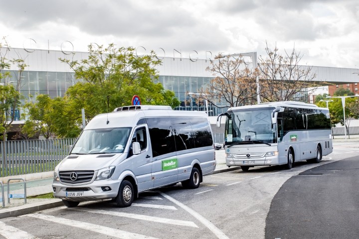 a truck that is driving down the road