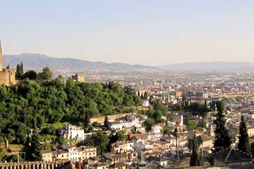 vista panorámica de Granada