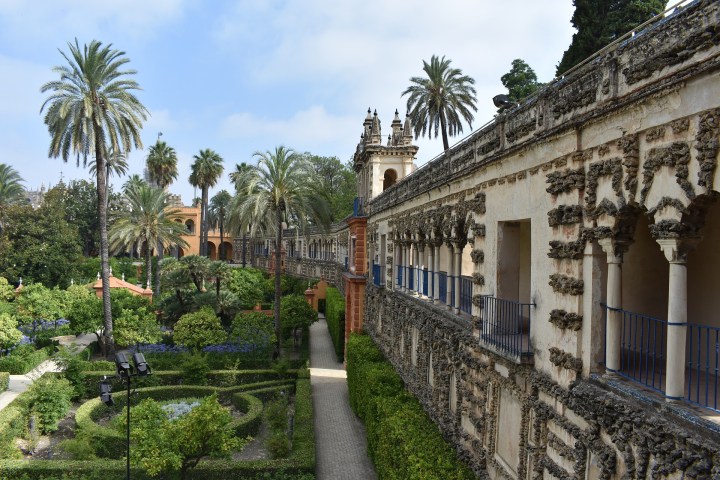 jardines en Real Alcázar de Sevilla