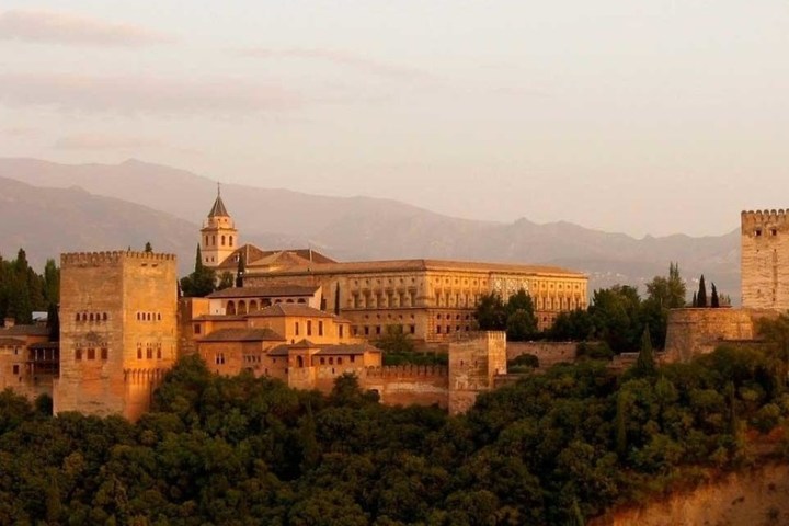 a castle like building in Alhambra